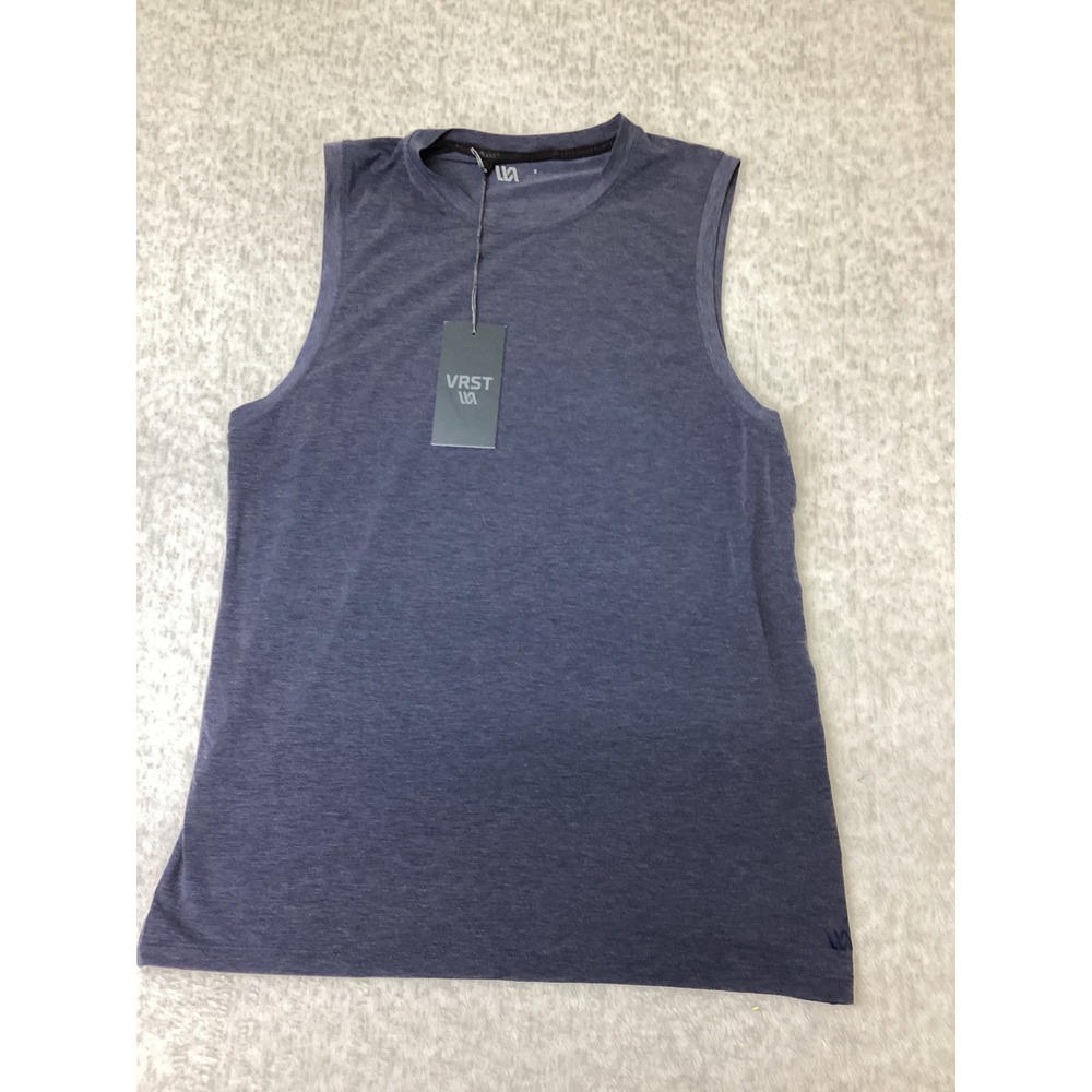 VRST Mens Icon Tank Heather Darker Ardosia Slate Hthr S24-HT-TRN1 Small NWT
